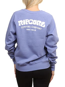 Ripcurl Surf Puff Raglan Crew Mid Blue
