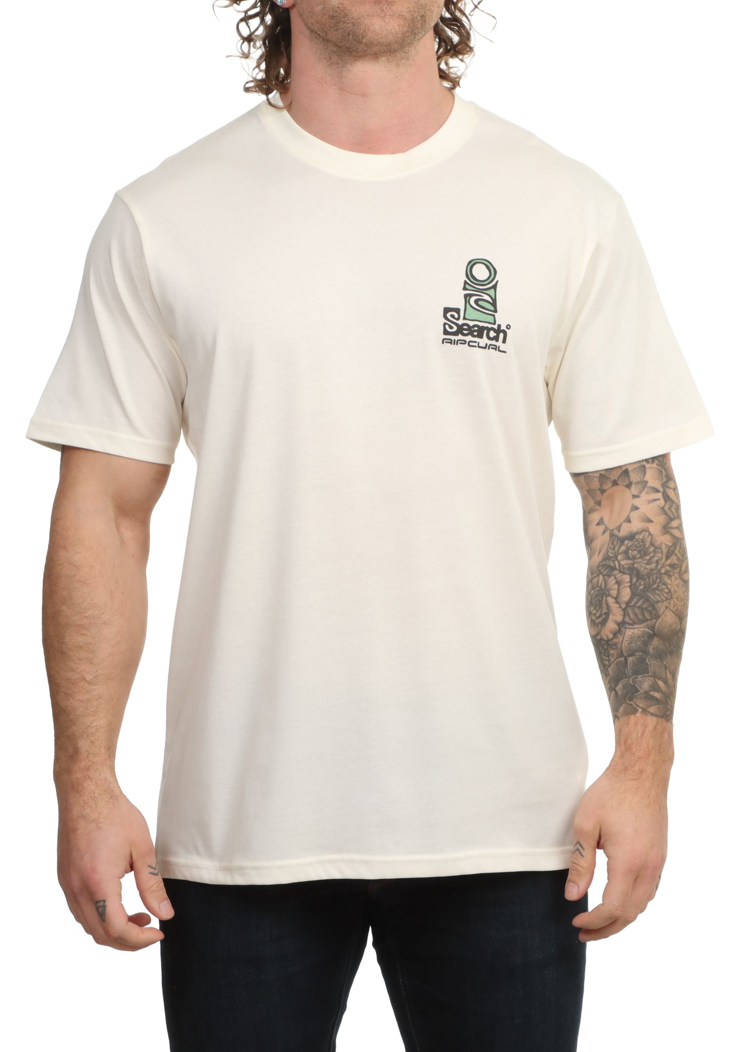 Ripcurl Vaporcool Search Stack Tee Bone
