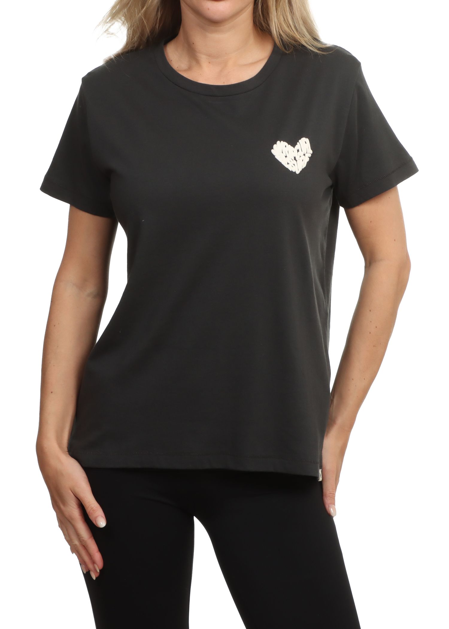 Ripcurl Heart Logos Tee Washed Black