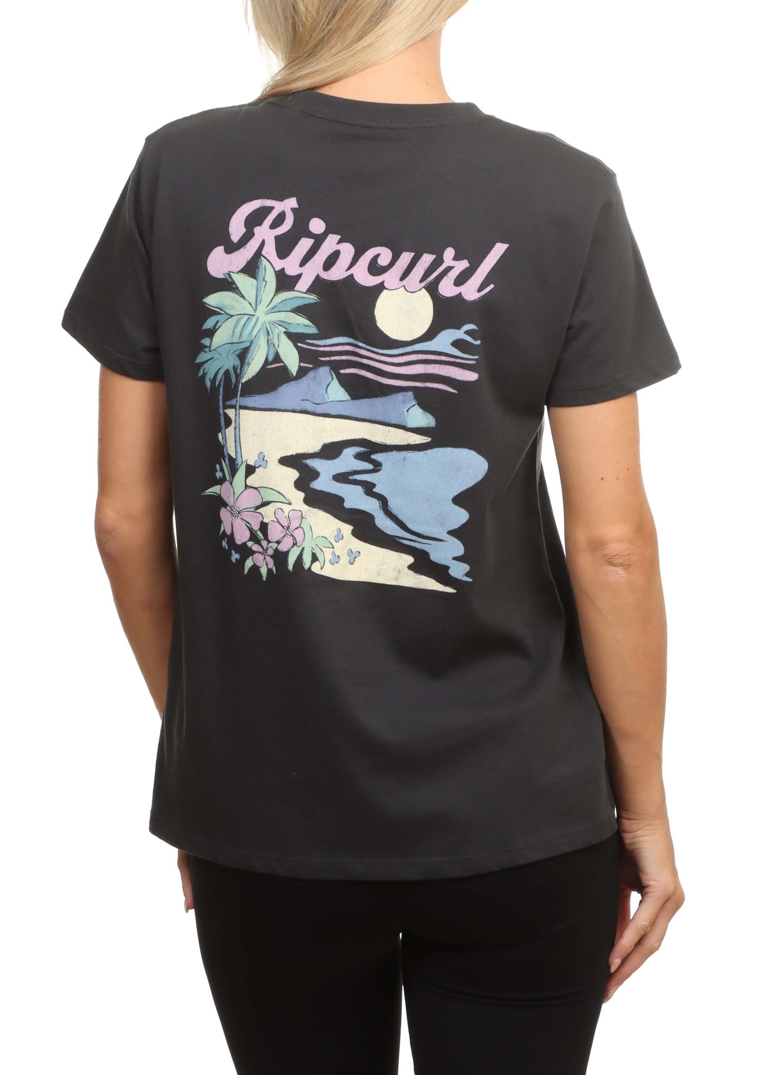 Ripcurl Beach Days Standard Tee Washed Black