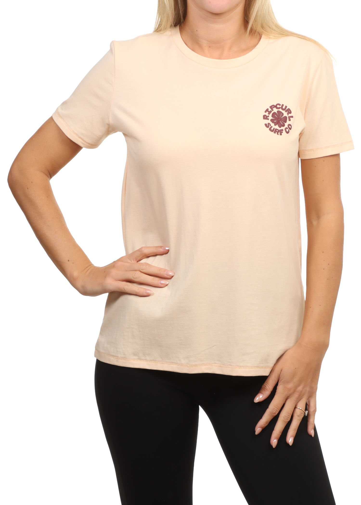 Ripcurl Party Wave Tee Light Apricot