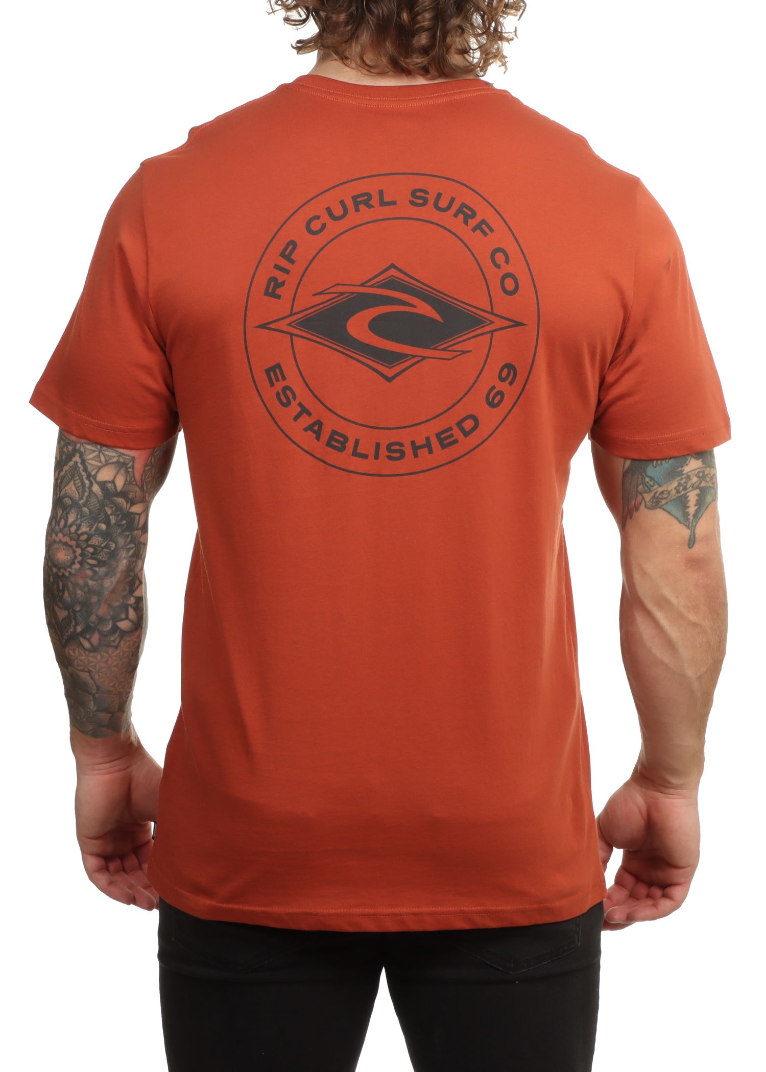 Ripcurl Staple Tee Baked Clay