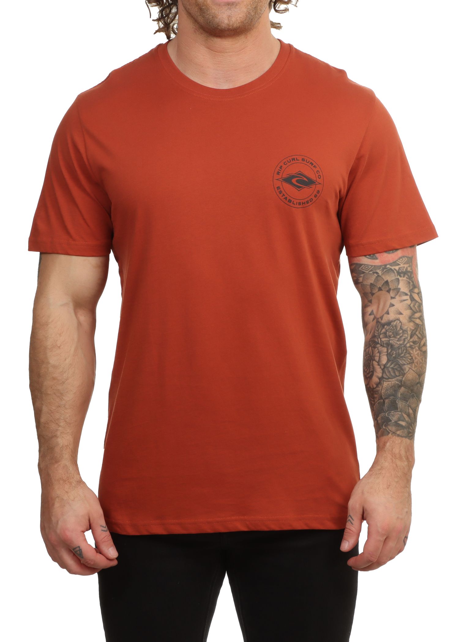 Ripcurl Staple Tee Baked Clay