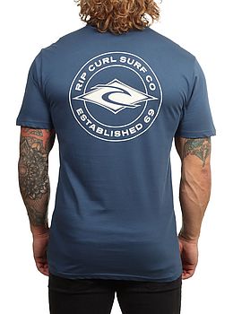 Ripcurl Staple Tee Light Navy