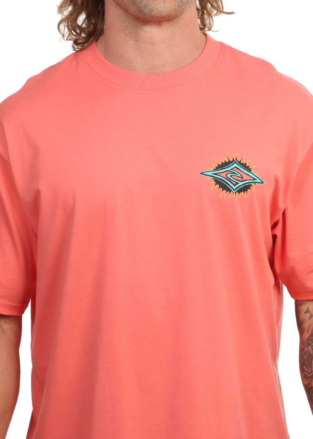 Ripcurl Raw Burst Tee Rose Sky