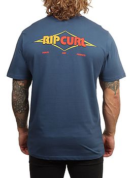 Ripcurl Surf Revival Decal Tee Light Navy