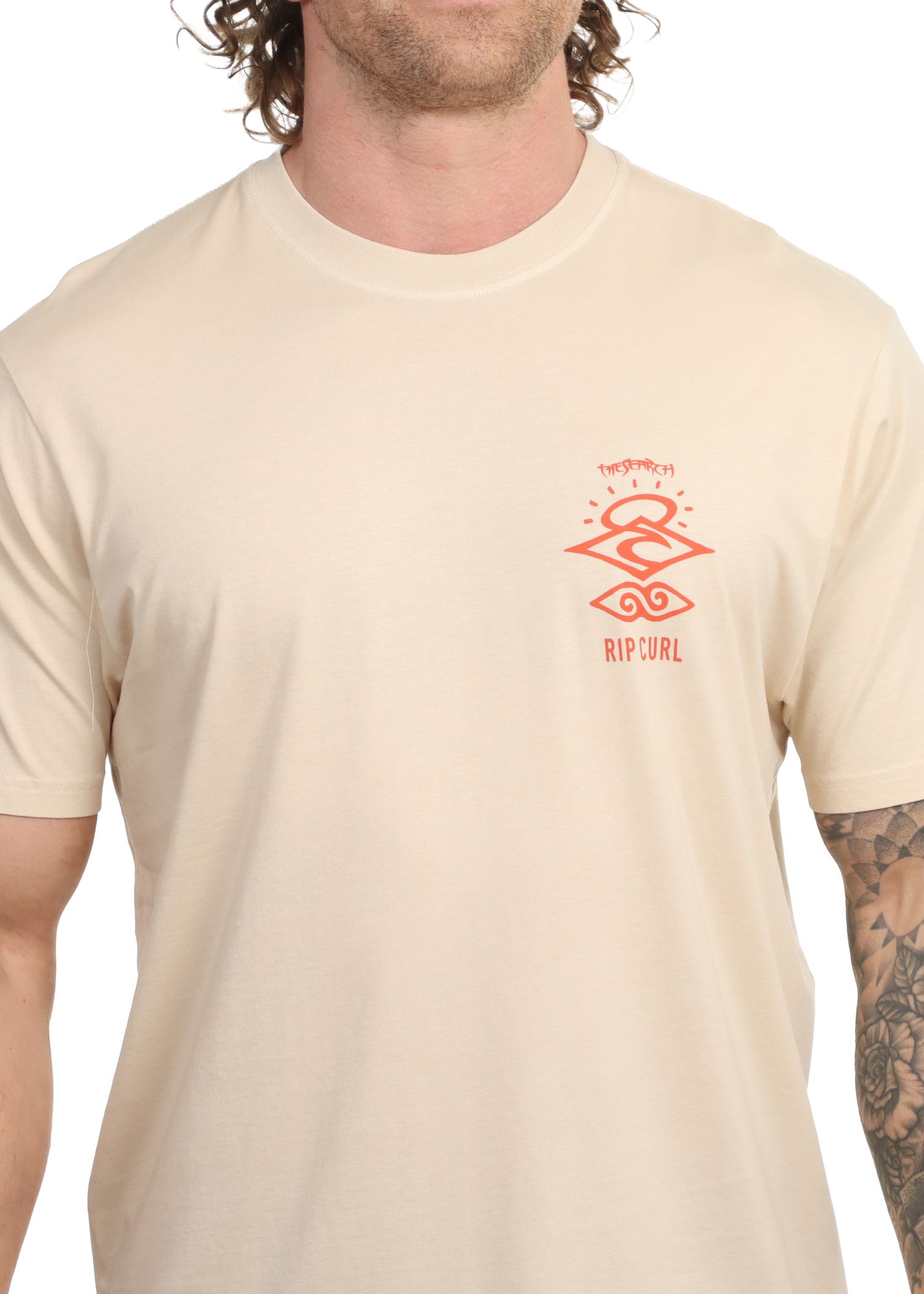Ripcurl Search Icon Tee Vintage White