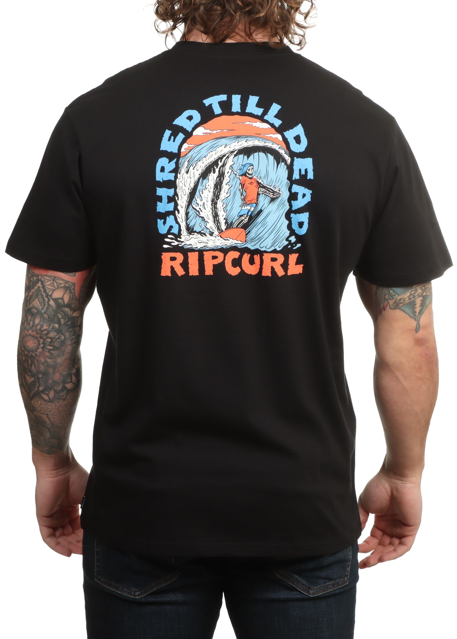 Ripcurl Shred Til Tee Black