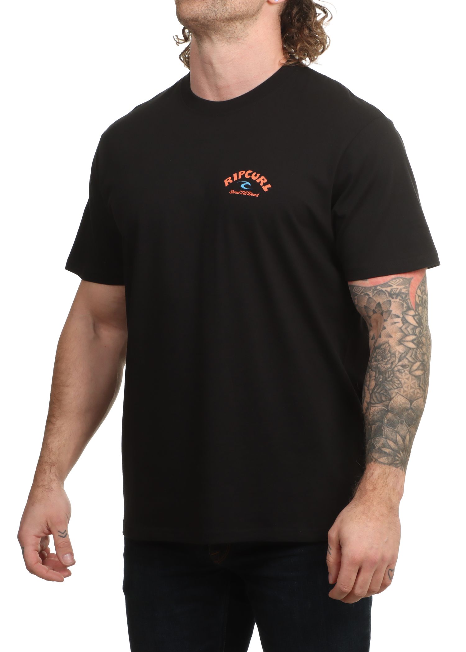 Ripcurl Shred Til Tee Black