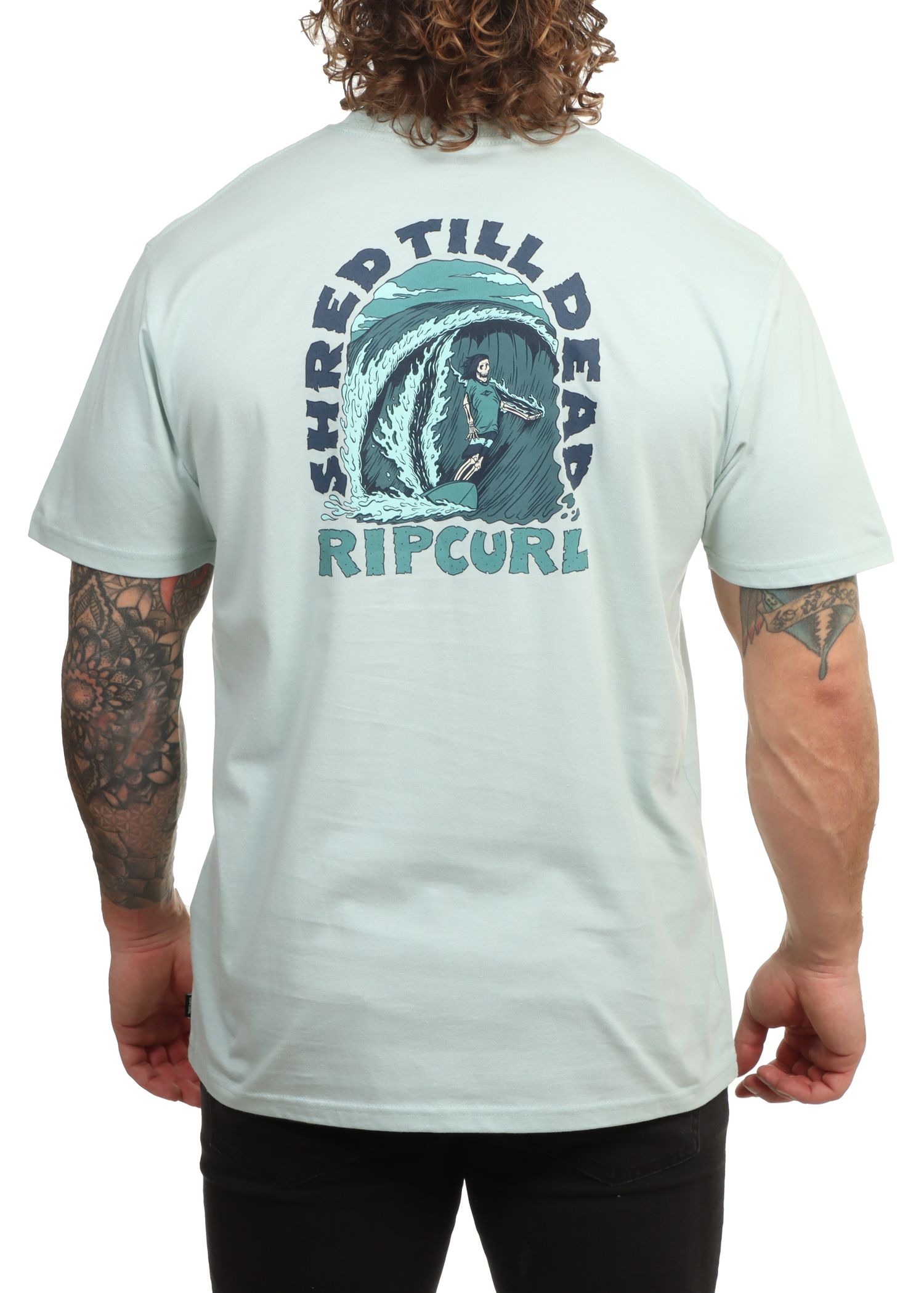 Ripcurl Shred Til Tee Spray Green