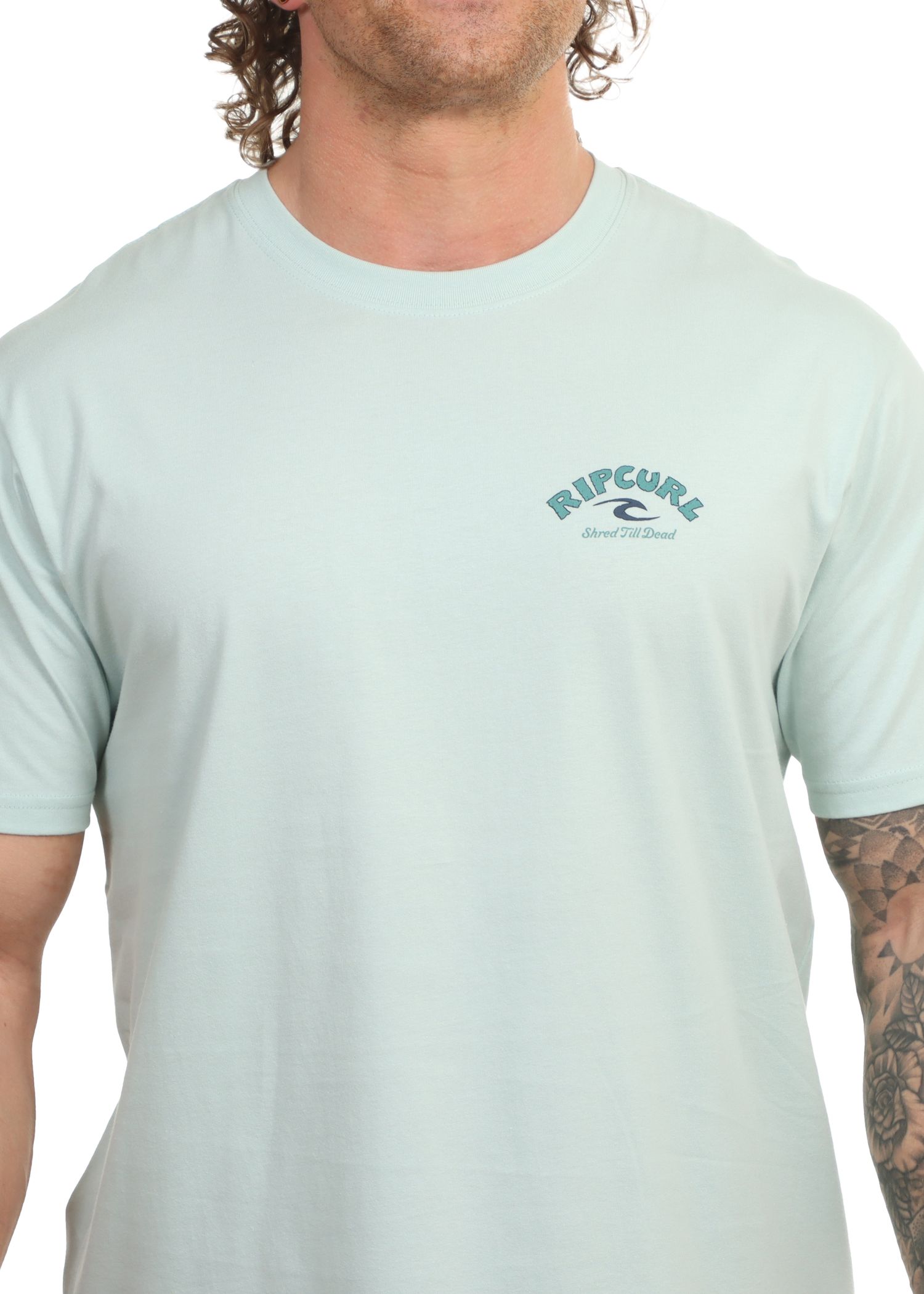 Ripcurl Shred Til Tee Spray Green
