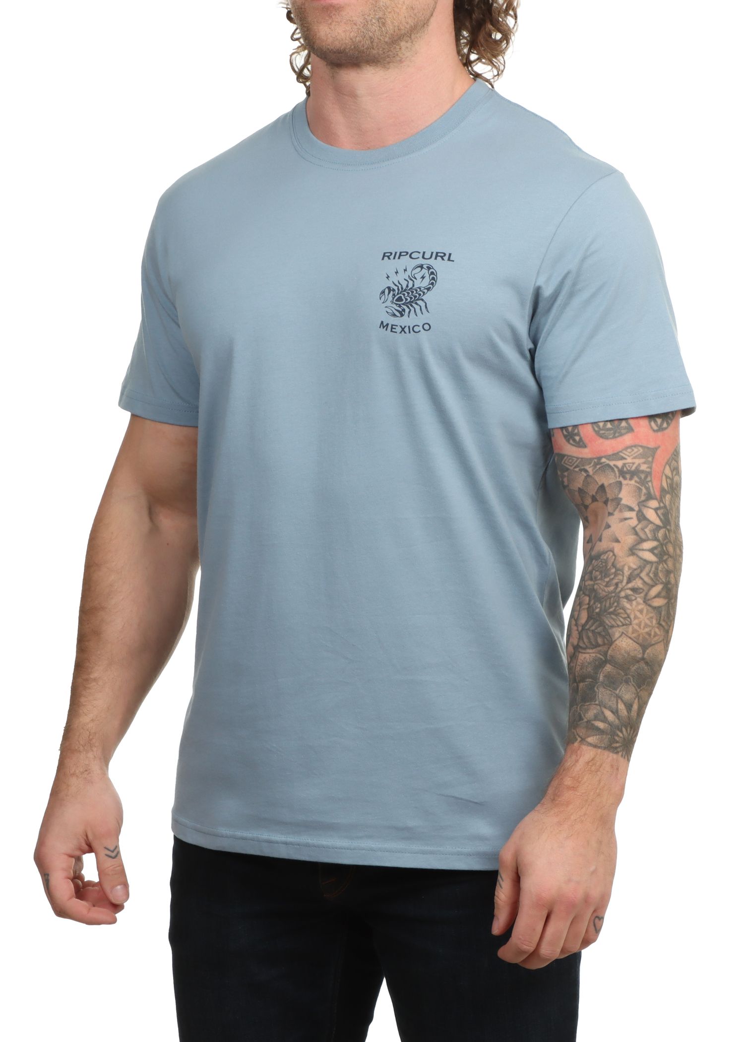 Ripcurl Desti Animals Tee Faded Denim