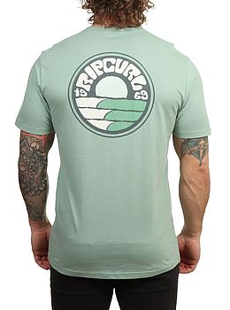 Ripcurl Pacific Rinse Stacked Tee Aloe