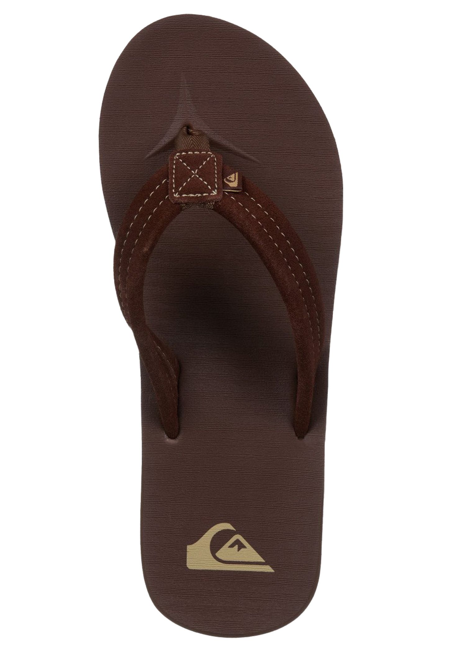 Quiksilver Carver Suede Flip Flops Brown