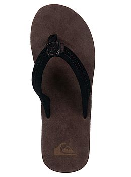Quiksilver Carver Suede Flip Flops Brown