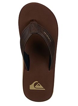 Quiksilver Monkey Wrench Flip Flops Brown