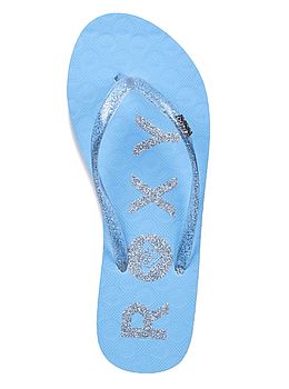 Roxy Viva Sparkle Flip Flops Blue Jay