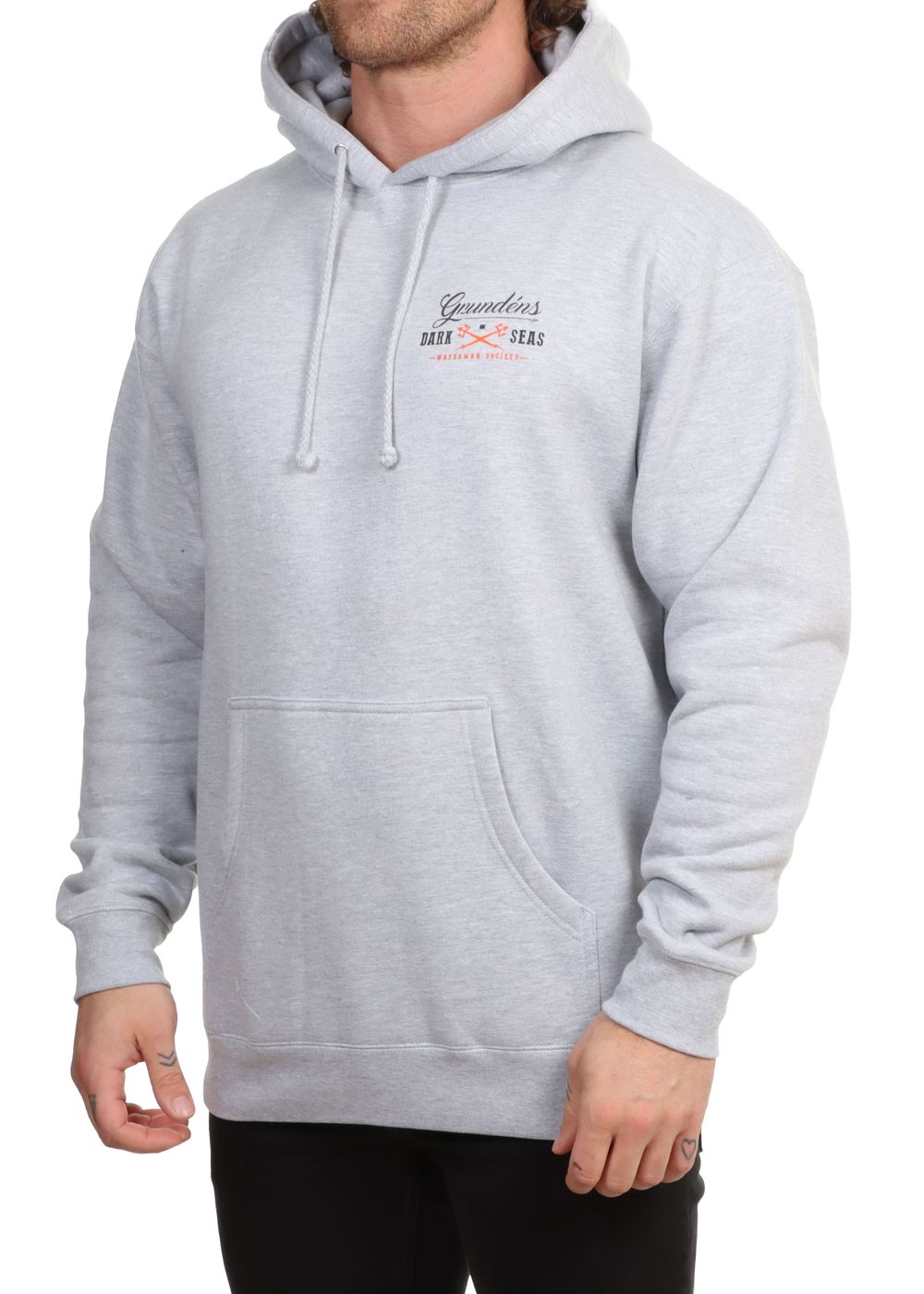 Dark Seas Portsmith Hoodie Heather Grey