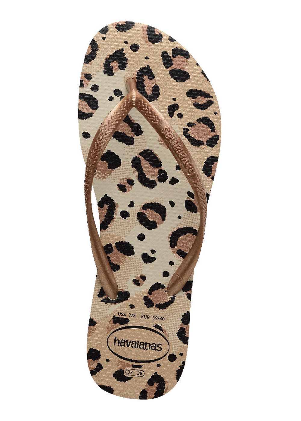 Havaianas Slim Animals Flip Flops Beige
