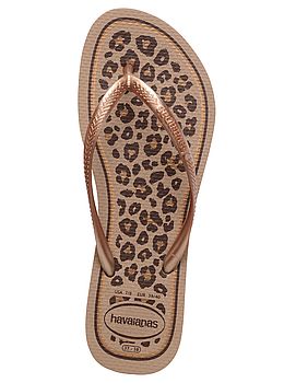 Havaianas Slim Animals Flip Flop Rose Gold
