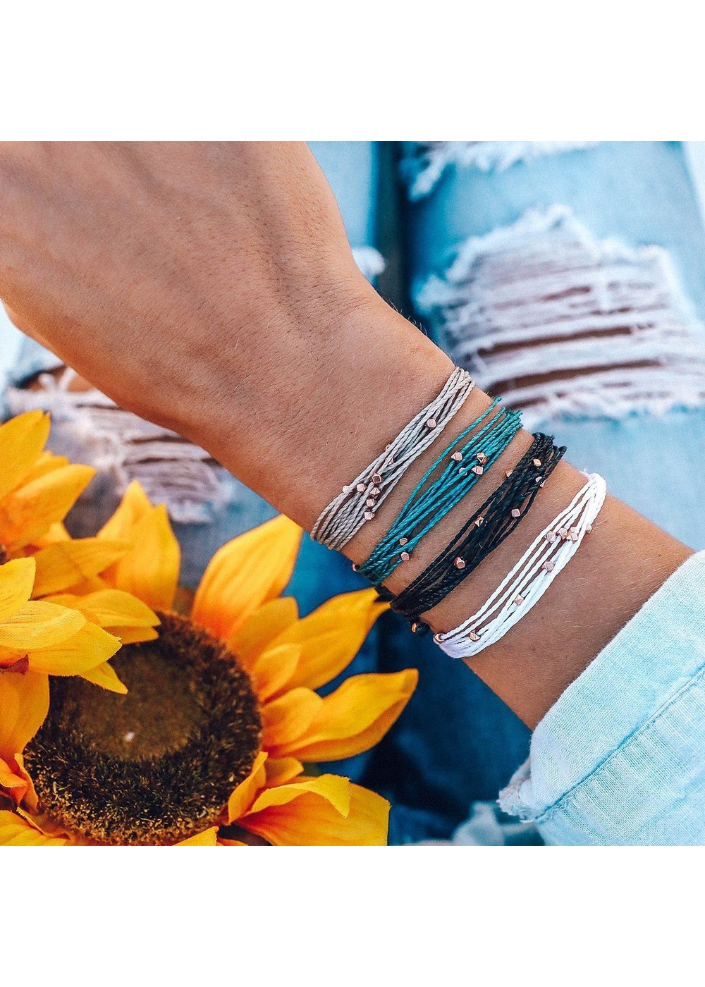 Pura Vida Malibu Rose Gold Bracelet Black