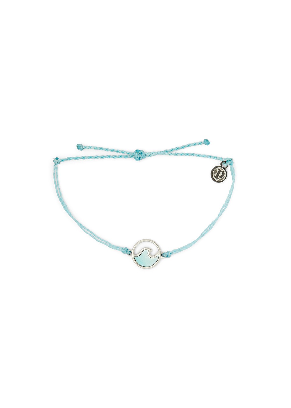 Pura Vida Stone Wave Silver Bracelet Crystal Blue