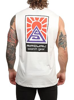 Ripcurl Search Dawn Muscle Tank Bone