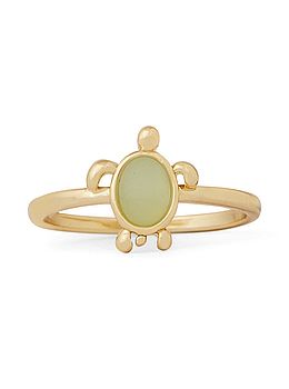 Pura Vida Sea Turtle Ring Gold