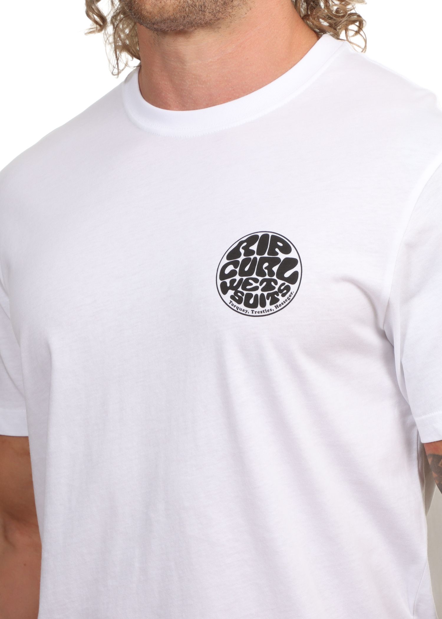 Ripcurl Wettie Icon Tee Optical White