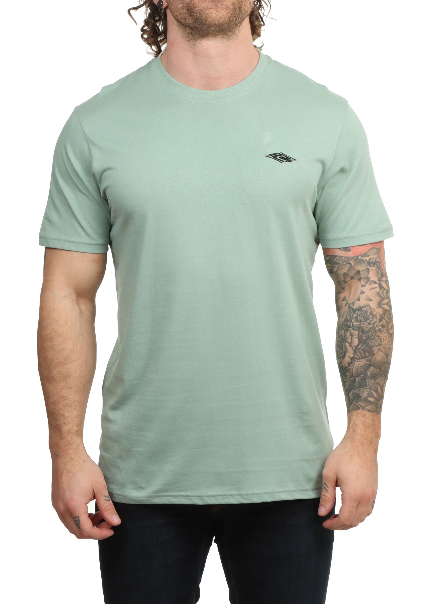 Ripcurl Streamline Embroid Tee Aloe