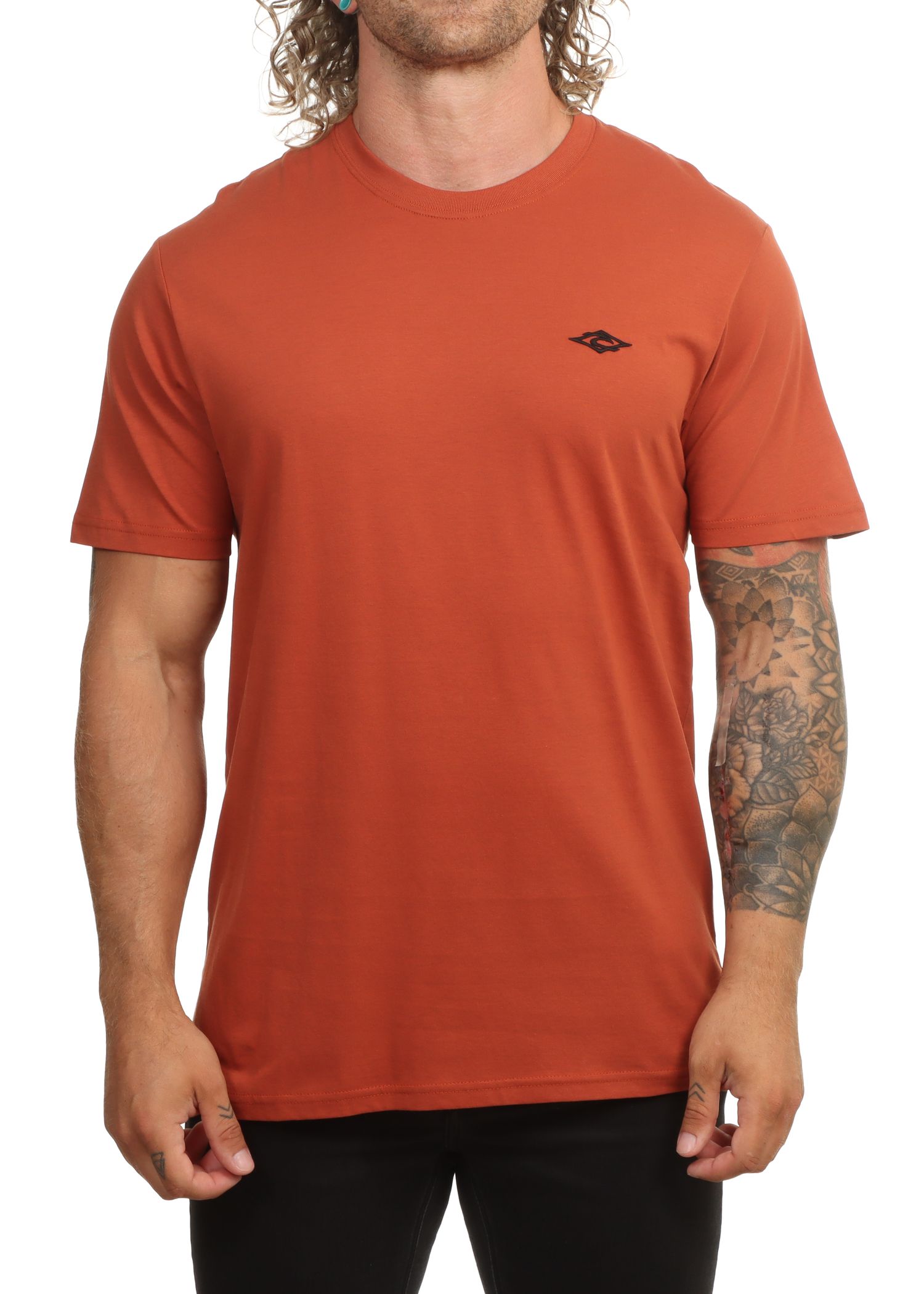 Ripcurl Streamline Embroid Tee Baked Clay