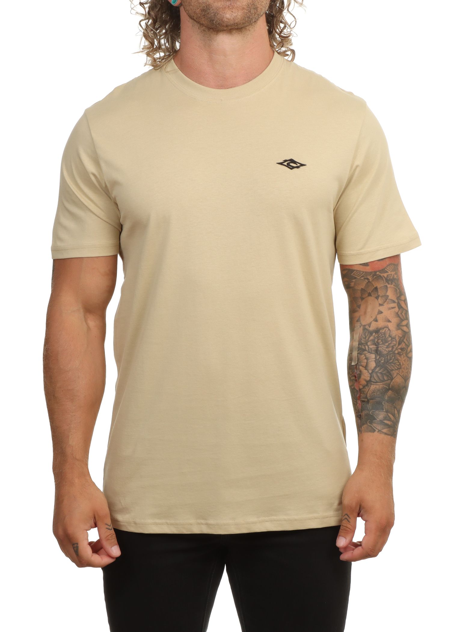 Ripcurl Streamline Embroid Tee Khaki Sand