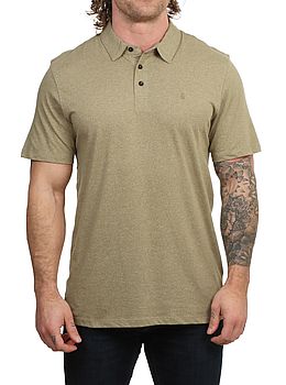 Volcom Wowzer Polo Shirt Thyme Green