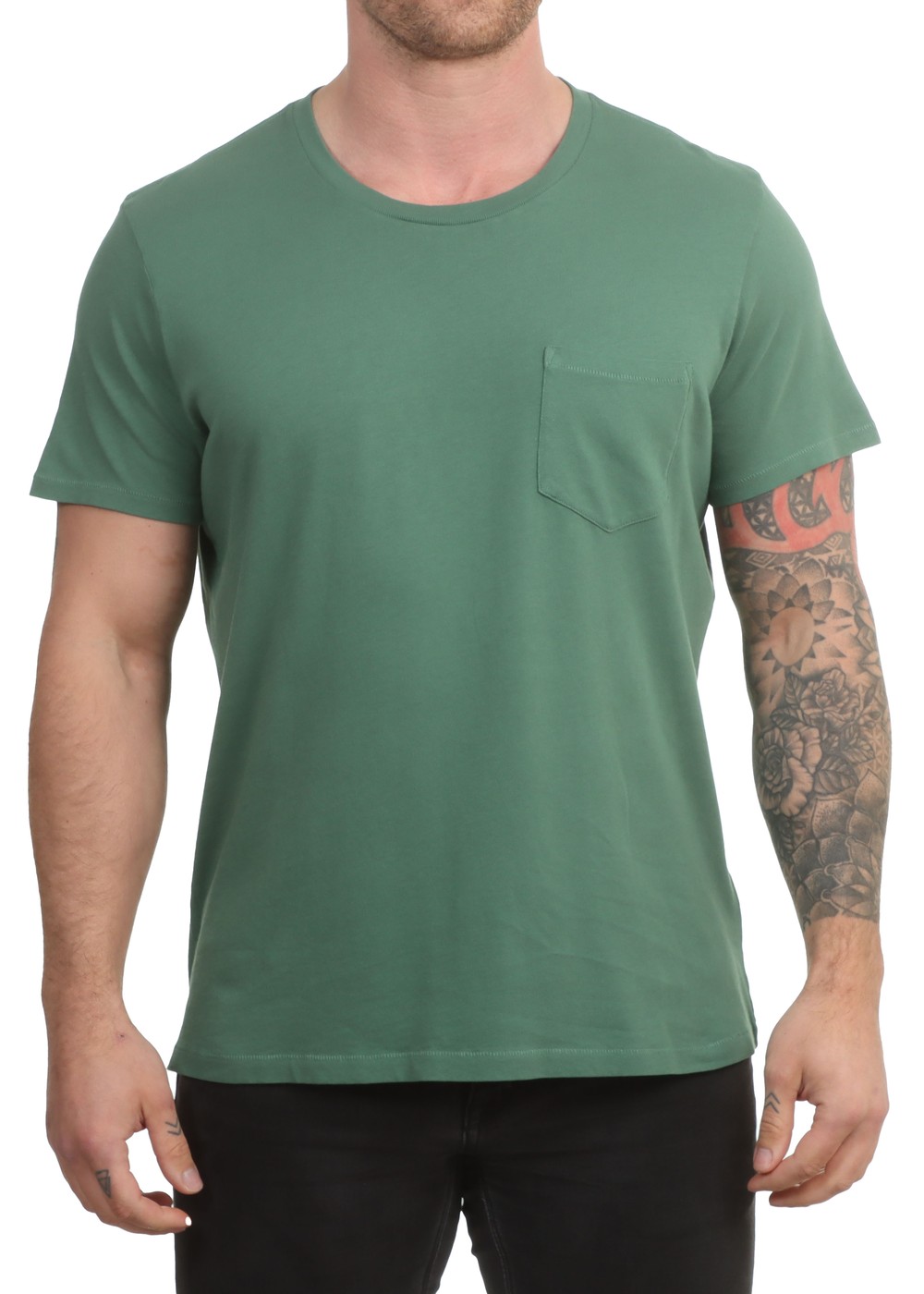 Outerknown Groovy Pocket Tee Briar Green