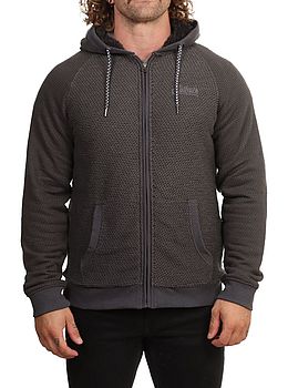 Saltrock Hall Embro Lined Hoodie Dark Grey