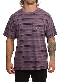 Ripcurl Disorder Stripe Tee Dusty Purple