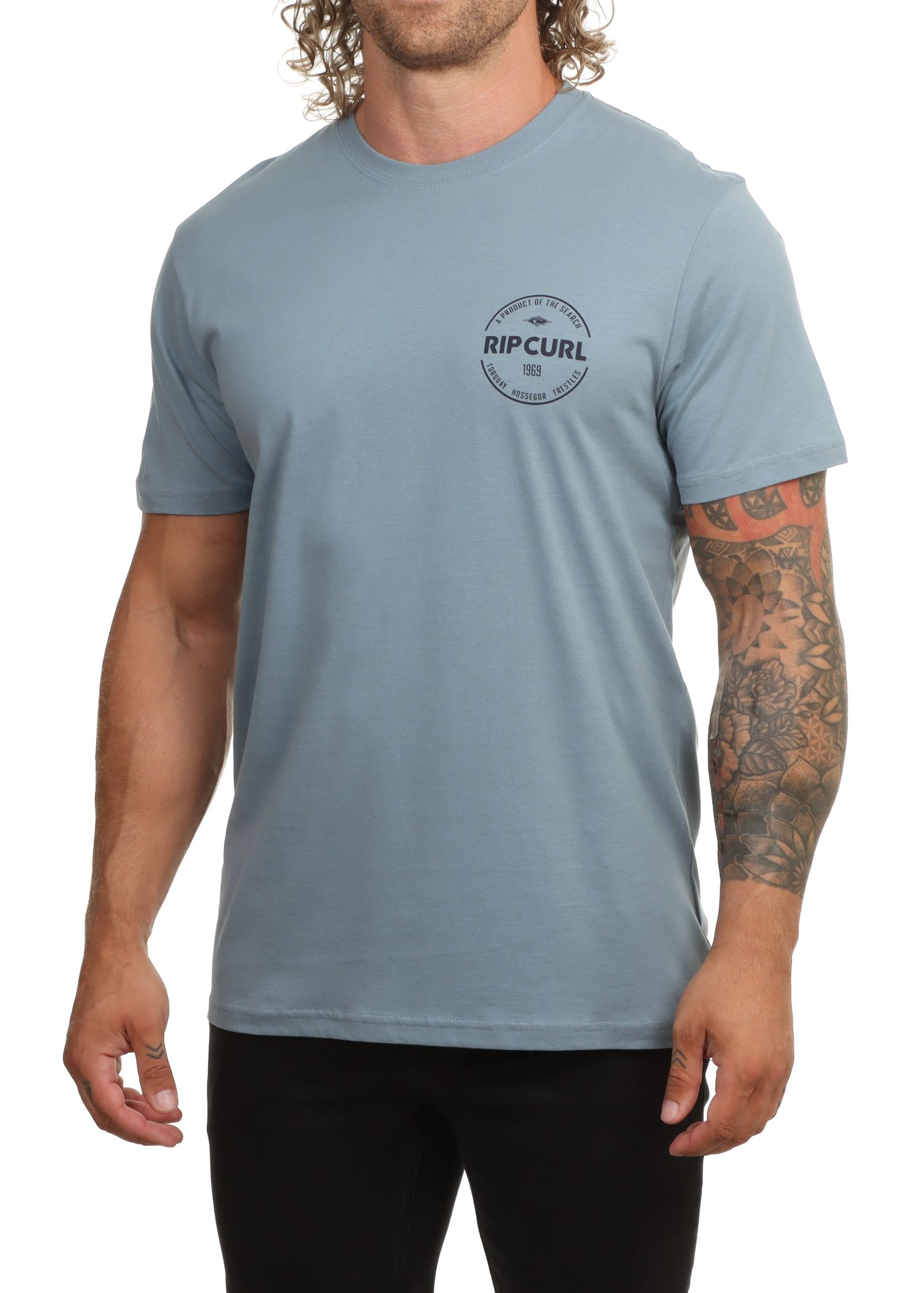 Ripcurl Staple Tee Citadel Blue
