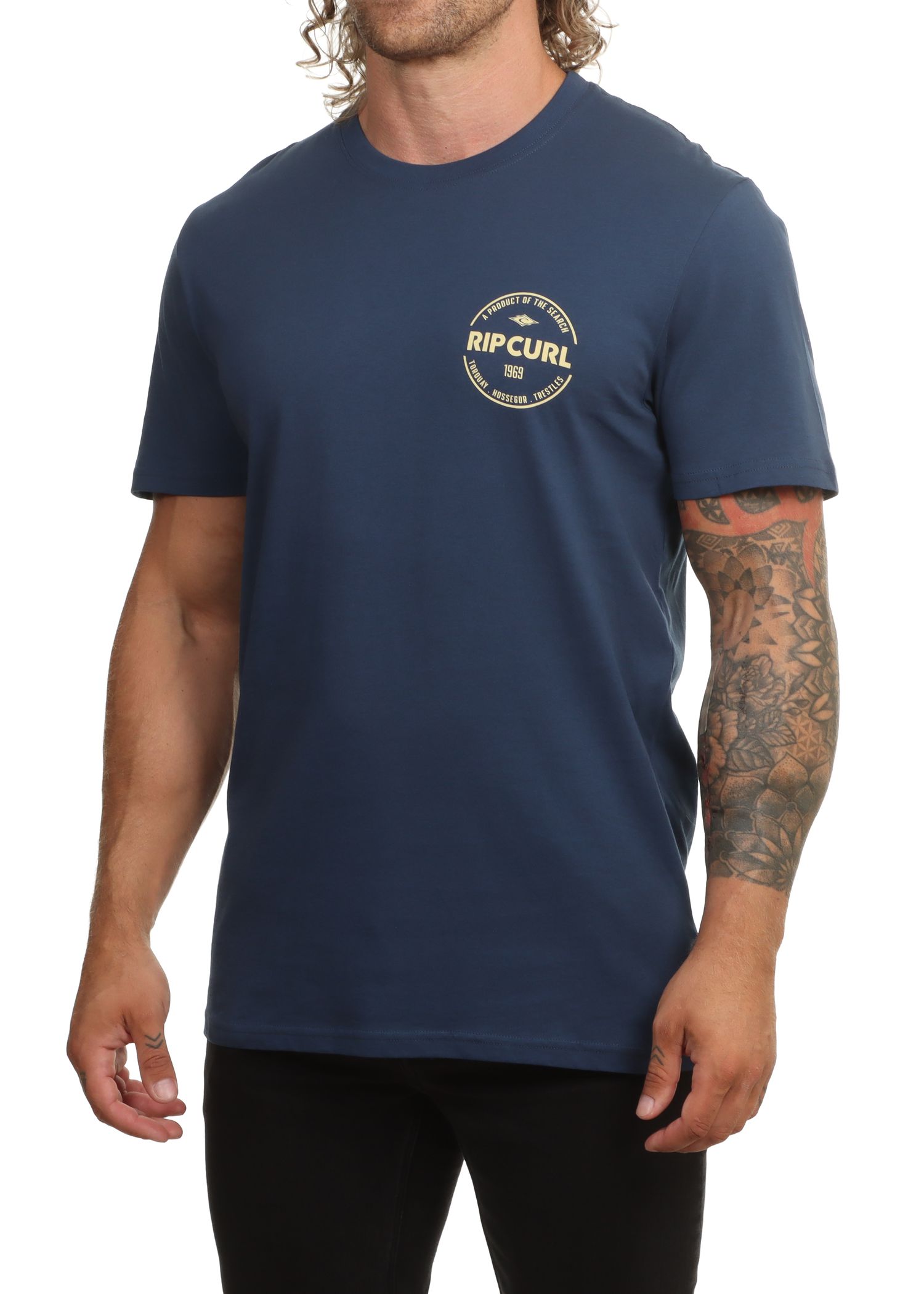 Ripcurl Staple Tee Light Navy