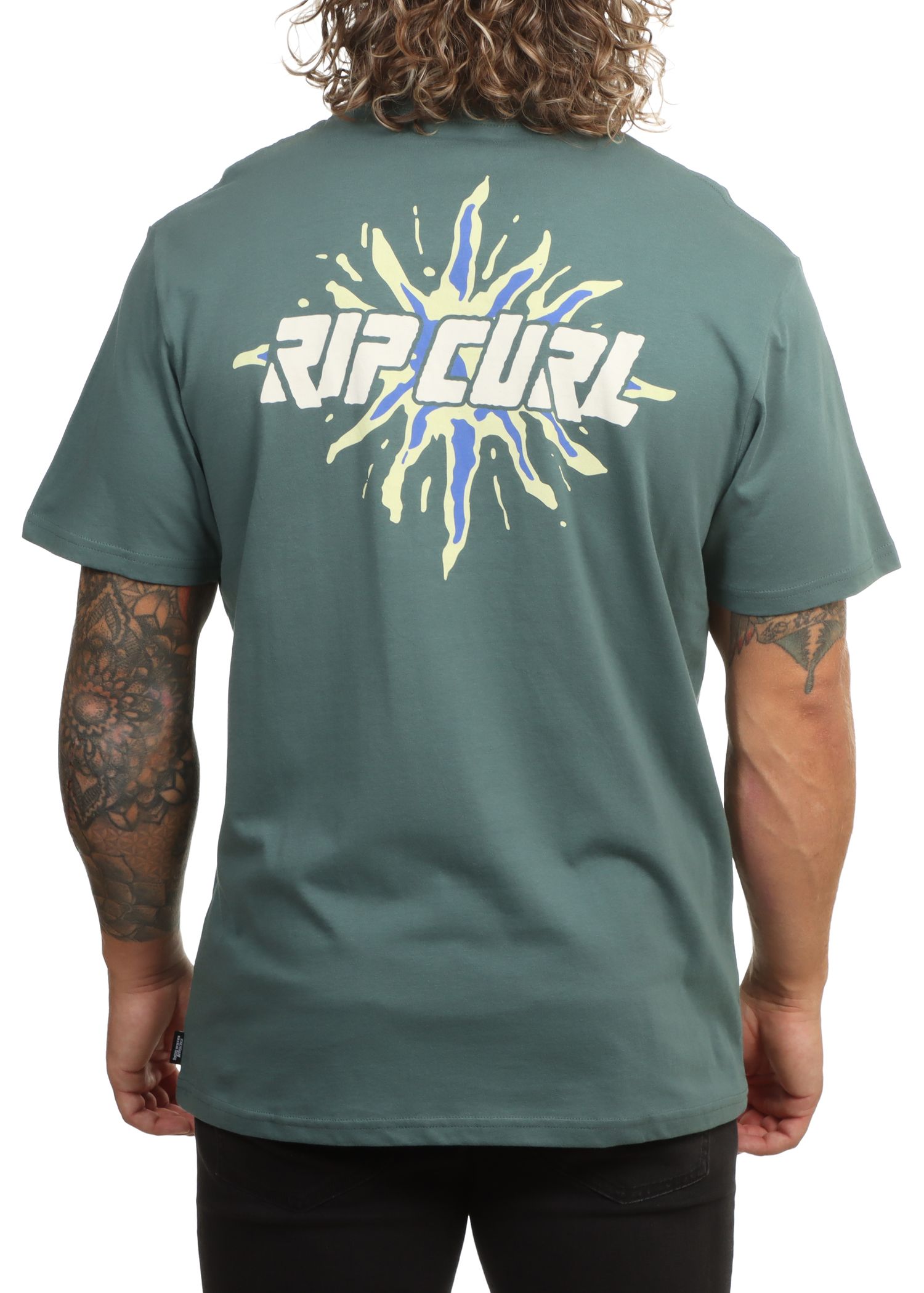 Ripcurl Disorder Burst Tee Muted Green