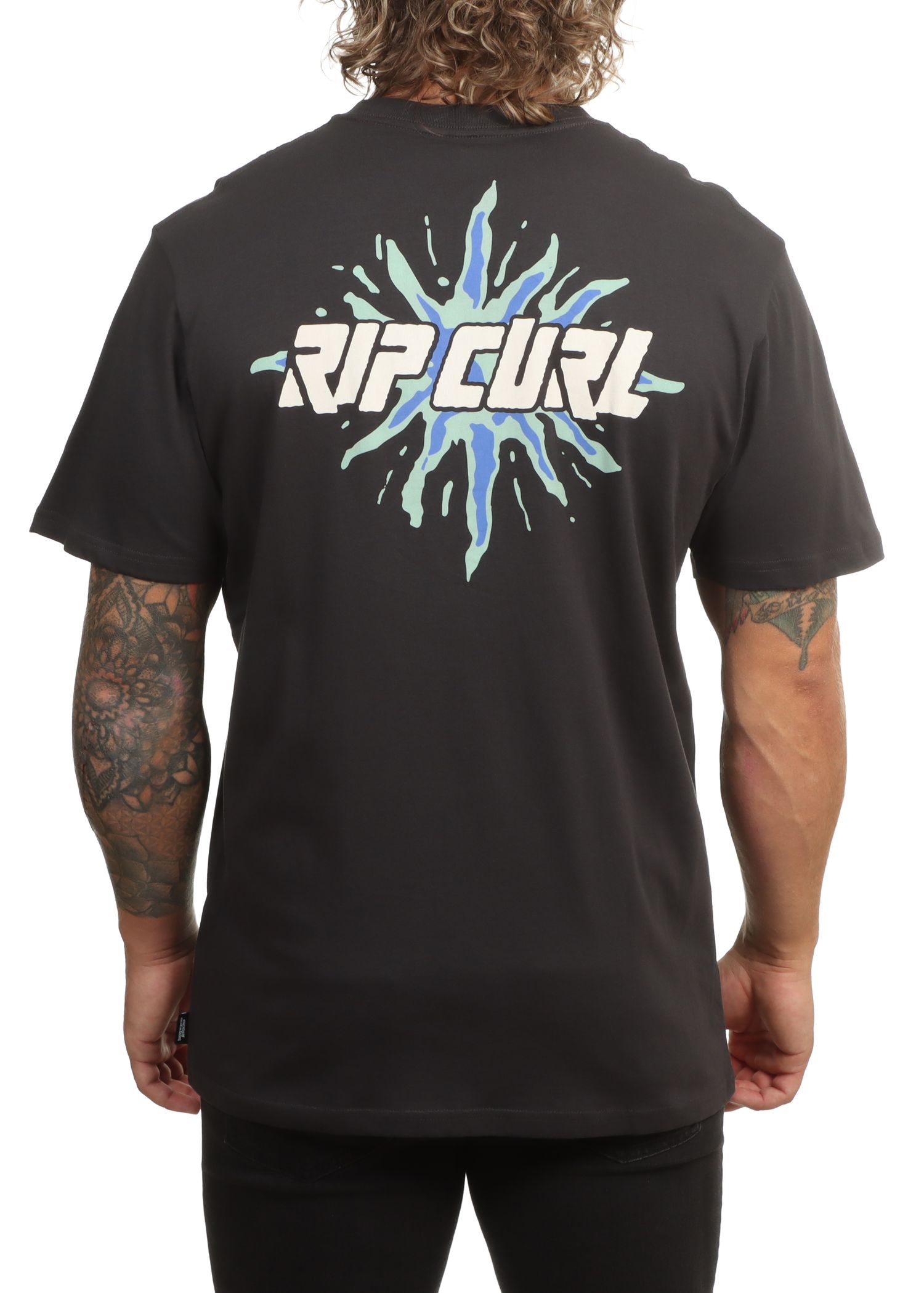 Ripcurl Disorder Burst Tee Washed Black