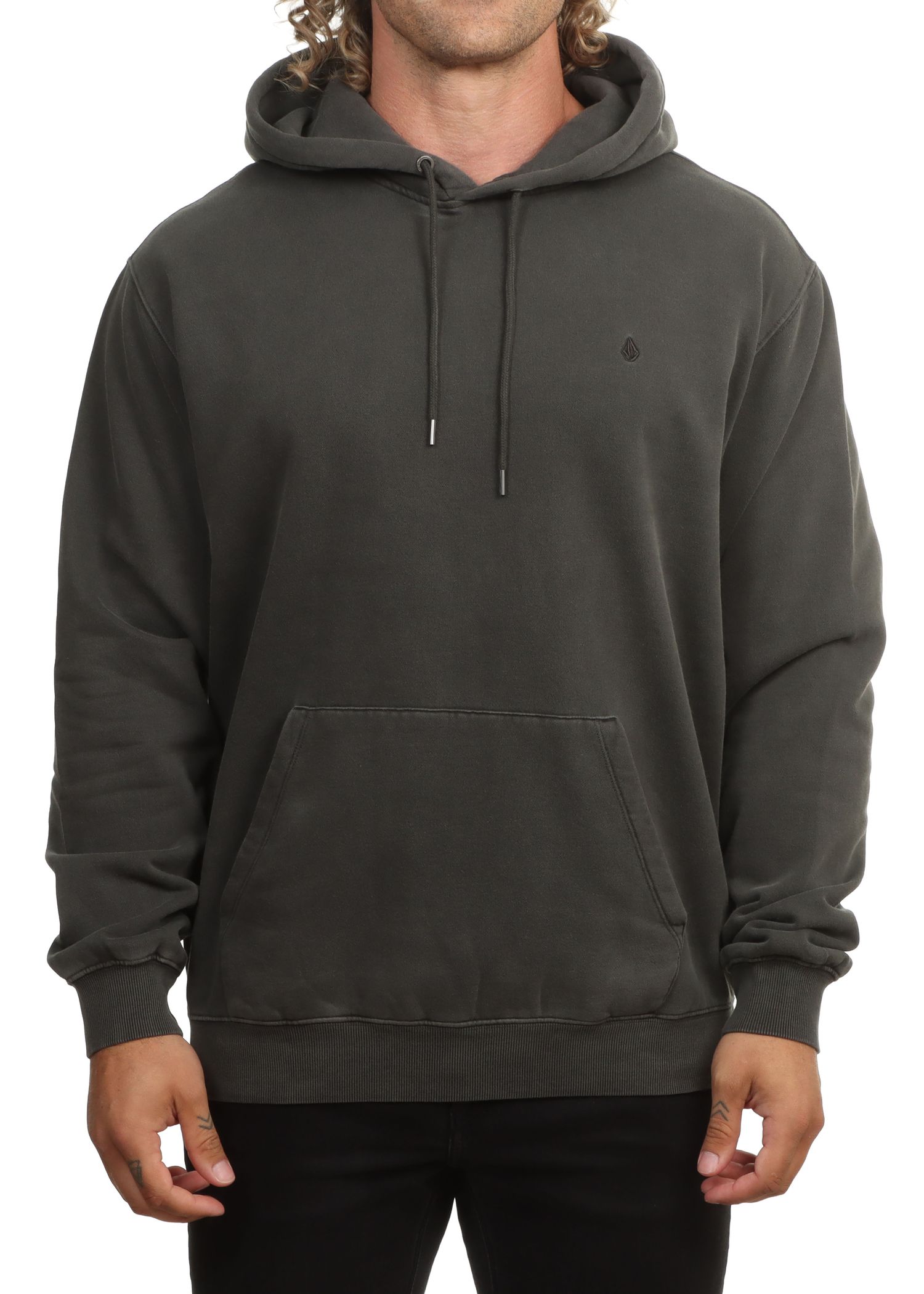 Volcom Single Stone PW Hoodie Rinsed Black