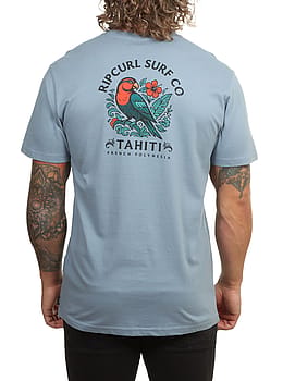 Ripcurl Desti Animals Tee Faded Denim