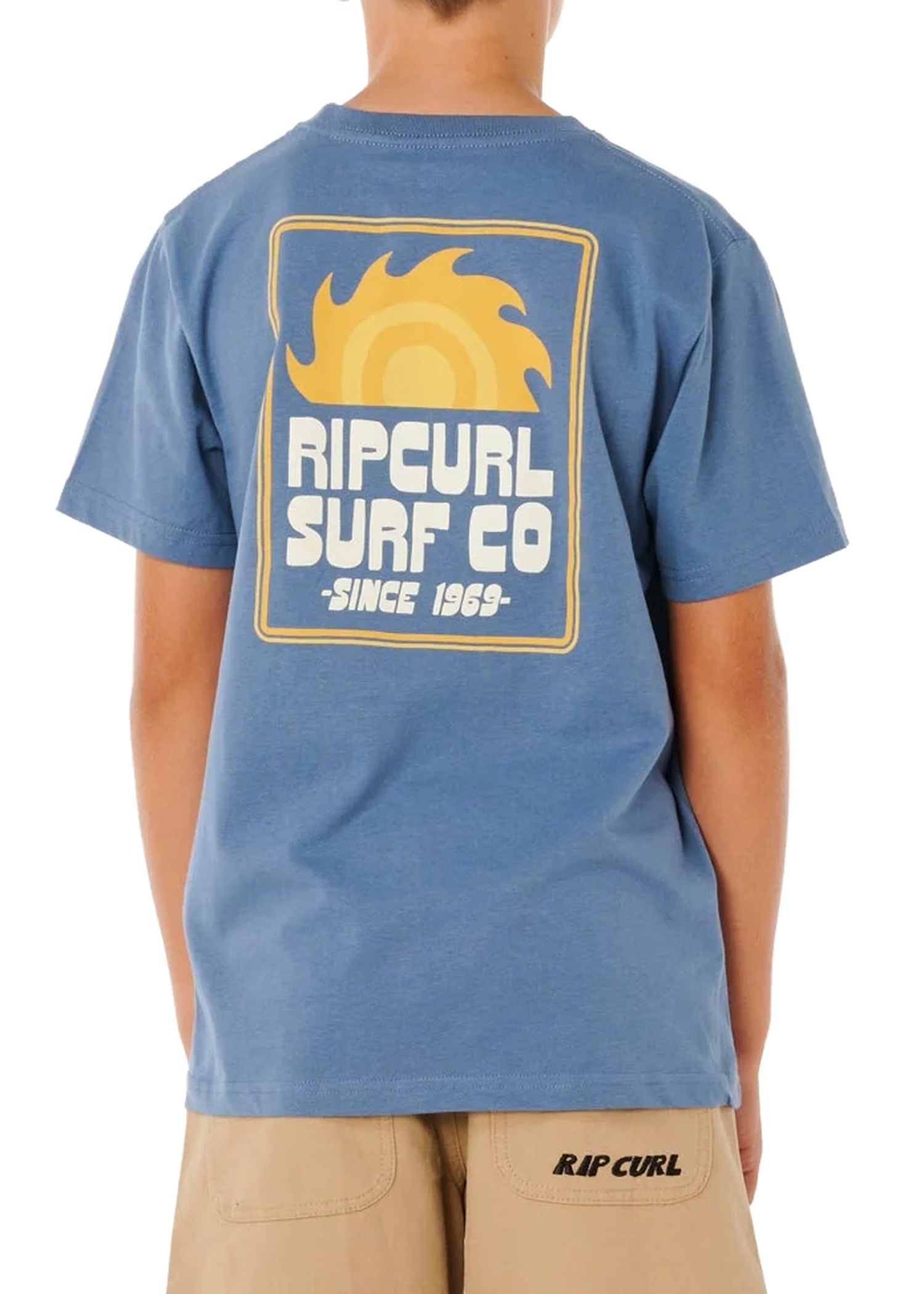 Ripcurl Boys Pacific Rinse Sunrise Tee Blue