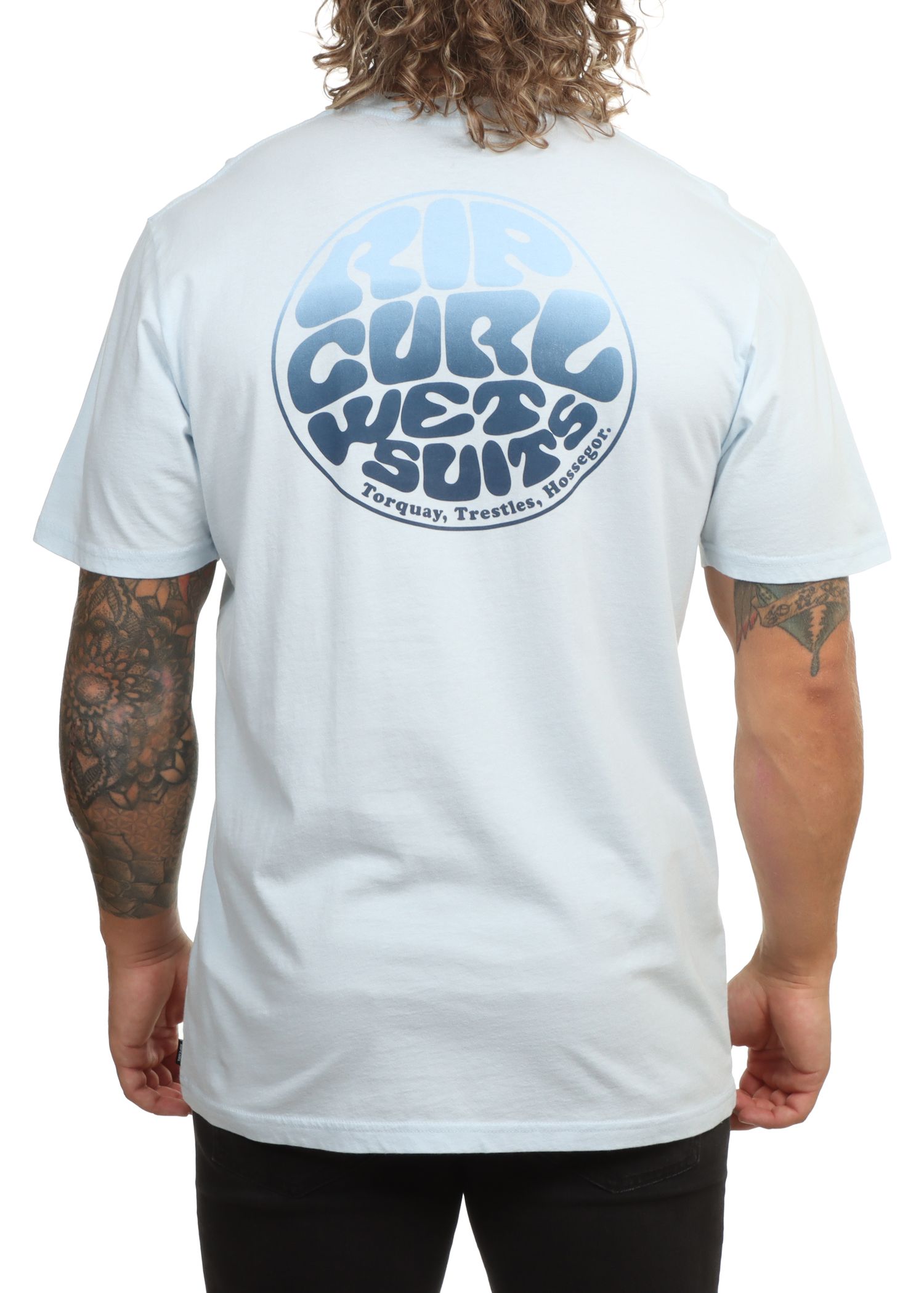 Ripcurl Wettie Passage Icon Tee Glacier Blue