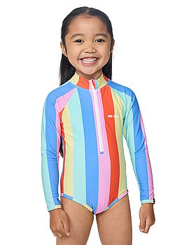 Ripcurl Girl Rainbow Stripe Surfsuit Multi