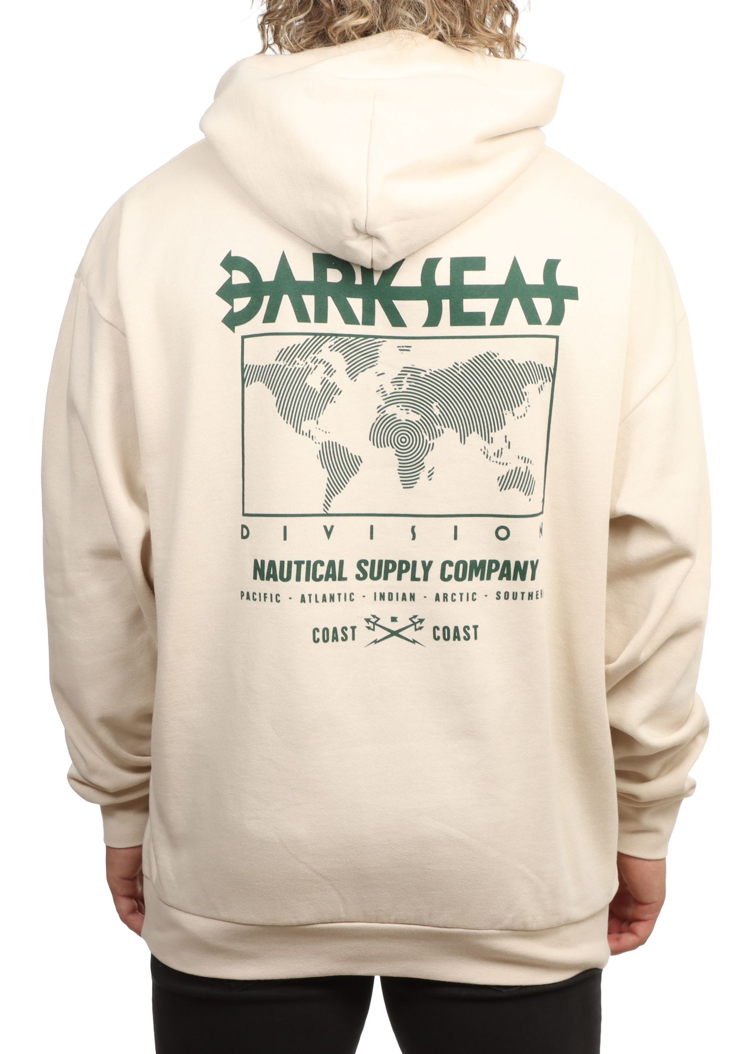 Dark Seas Worldwide Hoodie Ivory