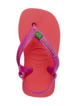 Havaianas Baby Brasil Logo Flip Flops Coral