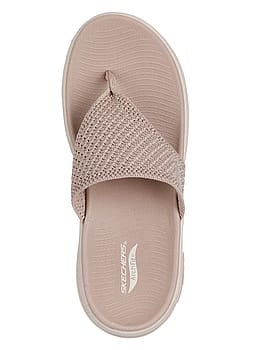 Skechers Go Walk Arch Fit 2.0 Flip Flops Taupe