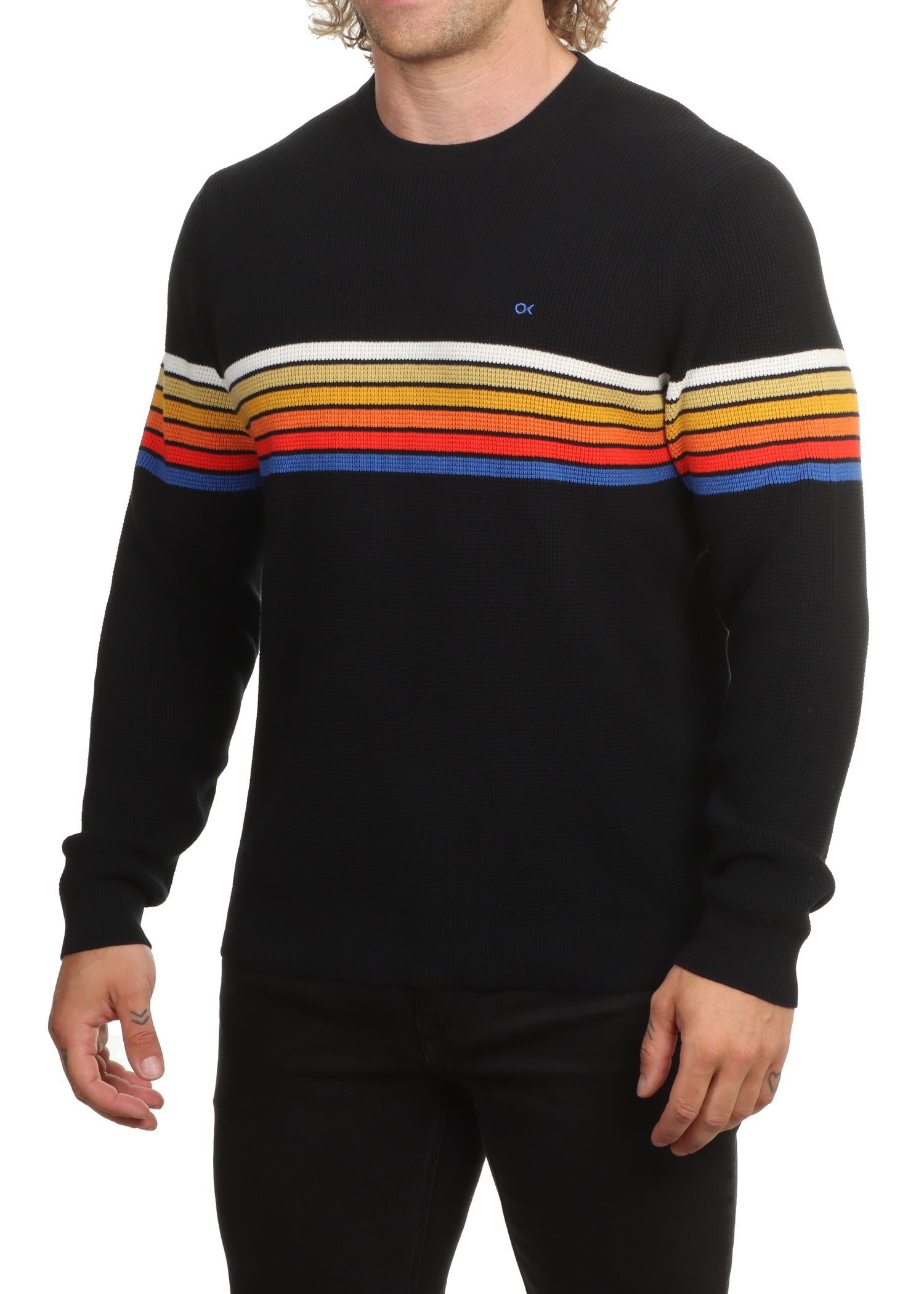 Outerknown Nostalgic Sweater OK Black Rainbow
