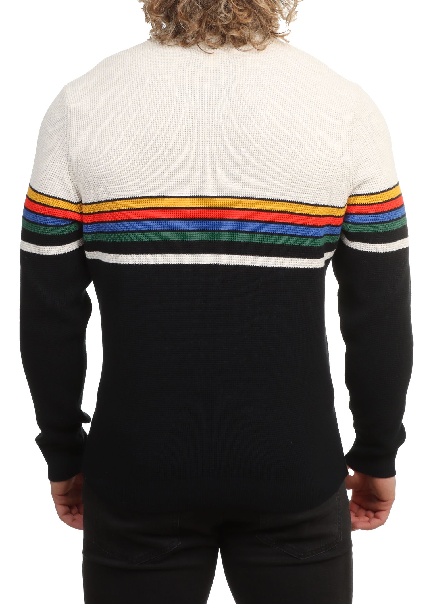 Outerknown Nostalgic Sweater OK Retro Rainbow
